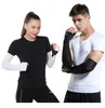 Manchons de bras de cyclisme Gants de sport Protection solaire UV Housse pour sports Golf Pêche Courir Coude Manchettes Vélo Fitness Bras Garde