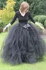 Floor Length Ball Gown Skirts For Women Ruffled Tulle Long Skirt Adult Women Tutu Skirts Lady Homecoming Dresses With Sashes Under226D