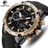 Top Luxury Brand CHEETAH Мужчины Часы Мода Спорт наручные часы Цифровые кварцевые аналоговые часы водонепроницаемые часы Мужчины Relogio LY191226 Мужчина для