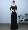 Royal Blue Bridessiaidのドレス長いシフォンのドレスアップリケビーズの人気の結婚式のゲストのゲストのドレスメイドの名誉ドレス