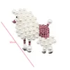 1pcs/ Fashion Jewelry Lovely Silver Tone Poodle Brooches Alloy Pearl Rhinestone Animal Dog Pin Brooch