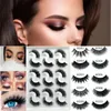 9Pairs false eyelashes 6D Mink Eyelashes Long Lasting Mink Lashes Natural Dramatic Volume Eyelashes Extension Fake Lashes Makeup Tool