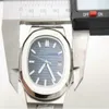 2020 wasserdichte Uhr Männer Automatikuhren 5711 Silberarmband blau Edelstahl Herren mechanische Montre de Luxe Armbanduhr reloj hombr325L