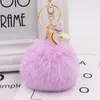 40 styles 9CM Fluffy Alliage de métal Licorne Pom Porte-clés Pendentif Mignon Pompon Artificielle Boule de Fourrure de Lapin Porte-clés Sac Porte-clés de Voiture Accrocher Sac YD0