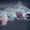 Boda Nupcial Muñeca Ramillete Flores Pulsera Muñeca Ramos Niño Mano Flores Dama de honor Niñas Novia artificial Flores Decoración de la boda