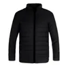 Giacche da uomo Cappotto caldo Autunno invernale Giacca imbottita sottile con cerniera Escursionismo all'aperto Campeggio Sport Giacche in cotone abbigliamento moda