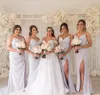 Boho Bridesmaid платья гламурная линия шифон летняя страна сад формальная свадьба вечеринка гостевая горничная честь платья плюс размер на заказ