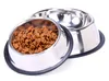 Dog Aço inoxidável POWL Pet Bowl para gatos e cães pequenos de alimentação para a água alimento casa ao ar livre Jardim