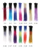 20inch Natural Soft Handmade Ponytail Hair Extensions Crochet Braiding Hair Extensions 52 Color Synthetic Dreadlocks Faux Locs Dreads Marley