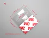 Plastic PVC PET Hang Hanging Tab Hooks Merchandise Package Box Bag Hangers Peghooks Display J-hook Self Adhesive Sheet 500pcs