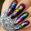 Nail Art Glitter Gold Silver Silk Stripes Lines Sequins Magic Effect Chrome Powder Mirror Powder Aluminum Foil Flakes Decoration C3242120