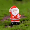 Julhartshantverk Santa Crutch Gift Garden Dekoration Ornament Miniatyrverk Micro Landscape Bonsai Figurines DIY Juldekoration