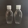50ml Pusta butelka sanitizer Wyczyść plastikowe butelki zwierząt domowych z klapką Butelka Refillable do makijażu Jednorazowe ręczne żel sanitizer