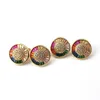 Mode Studs oorbellen Rainbow Cubic Zirkoon steen Kleurrijke Crystal CZ Micro Pave Delicate Earring Dames Sieraden ER942