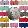 Bande de cheveux en fil de laine pour enfants à la mode européenne et américaine Ceinture de cheveux tricotée pour bébé Bandeau à nœud papillon à la mode T9I00257