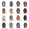 Mulheres lenço cardigan 130 * 150 cm patchwork poncho cabo mola e outono cobertor quente capa envoltório xaile outwear casaco ljja3180