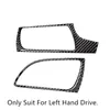 Car Front Air Outlet Trim For Audi A6 C7 A7 2012-2018 LHD Carbon Fiber AC Air Vents Frame Decoration Cover Stickers