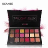 UCANBE Brand Eyes Cosmetic 18 Color Twilight & Dusk Eyeshadow Makeup Palette Shimmer& Glitter Powder Matte Eye Shadow Make Up