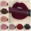 Rossetto per trucco di nuova marca Rossetto opaco impermeabile Pigmento nudo Colore rosso marrone Lucidalabbra liquido Tinta labbra opaca moda