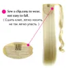 24 polegadas clipe reto na cauda de cabelo Falso cabelo 60cm pão de cavalo rabo com cabelo sintético pônei pônei extensões de cabelo