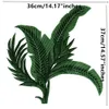 1 조각 녹색 바나나 잎 자 수 Applique 레이스 모티브 패브릭 패치 코드 스크랩북 장식 트리밍 장식 T2648