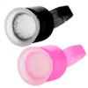 50pcs / 100pcs tatuering bläck svart rosa cap ring pigment ring kopp med svamp tatuering tillbehör mikrobladig pigmenthållare ren