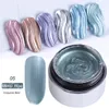 6ml Metallic Lustro Żel do paznokci Polski Drut Drawing Malowanie Żel Lakier UV lub Lampa LED Soak Off Nail Art Edge Lacnish Kleje