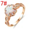 Wholesale-Best selling Europe and the United States ladies ring couple jewelry opal style jewelry ring wedding gift