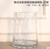 Vaso de vidro redondo simples estilo europeu Criativo arranjo de flor transparente Estilo japonês decoração da sala de estar em geral floral