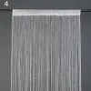 Beaded String Curtain Translucent Door Bead Curtains Room Divider Valances Tassel Black Curtains Window Wall Home Decoration