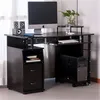 Mesa, Secretária US Espresso Home Office computador com teclado bandeja Gavetas Sala Decoração transporte rápido