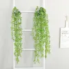 Artificial 43.3 Inches Vines Fake Silk Silver Dollar Eucalyptus Hanging Garland Greenery Plant for Wedding Christmas Holiday Dec