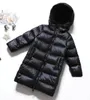 Children039s Chaqueta ligera de plumón Espesar Niños y niñas Chaqueta larga hasta la rodilla Ropa de abrigo para bebé 8225593