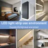 5M USB Tira LED Luz Luz À Prova D 'Água Flexível Lâmpada Fita Movimento Sensor de Movimento Armário Armário Da Escada Night Light LED Lâmpada LED012