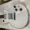 Yeni Özel Nadir Buckethead Studio Bariton Gitar Kırmızı Düğmesi Arcade Düğmesi Kill Switch Alpine Beyaz Elektro Gitar Guita8938190