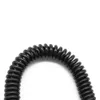 Plastikowy Czarny Chowany Kluczowy Key Pierścień Spring Cewki Spirala Stretch Łańcuch Brelok Dla Mężczyzn Kobiety Wyczyść Klucz Uchwyt Telefon Anti Lost Brelok Prezenty