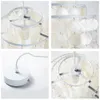 Modern Nordic White Natural Seashell Hanging Fixture E27 LED Lights for Home Deco Bedroom Living Room Restaurant