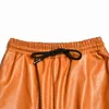 Haremshose für Damen, Damen-Jogginghose aus Kunstleder mit hoher Taille, Jogginghose, Hose, Hose, spodnie damskie wysoki stan