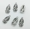 50st / Lot Ganesha Elephant Gud Charms Pendants Retro Smycken Tillbehör DIY Antik Silver Hänge För Armband Örhängen Keychain 26 * 14mm