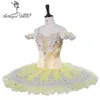 黄色の古典的なバレエ段階の専門のパンケーキチュチュ子供パフォーマンスTutu Dress BT9267