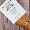 Rainbow Quotes Perles Bracelet LGBT Group Wish Charm Bracelets Ins Trendy Girl Bracelet Coloré Bijoux De Mode Sœurs Bracelets D'amitié