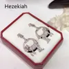 Hezekiah S925 Tremella Needle Leopard Tassels Earrings Luxurious Luxury Highend Banquet Eardrop French Quality Danc5035504