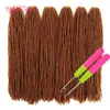 DIY Dreadlocks Ombre Blonde Crochet Hair Extensions Synthetic Hair free hooks 18Inch Braiding Hair Sister Micro Locs Straight Faux 2021 fashion dhgate