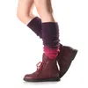 Gradient Färg Knit Boot Leg Warmers Hosiery Slim Kne Stocks Winter Socks For Women Children Drop Ship