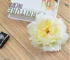 Wedding simulation peony flower head background flower wall road ball handmade arrangement silk cloth dahlia flower head WY336