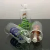 Farbiger Spiralhahn-Zigarettenkessel, Glasbongs, Glaspfeife, Wasserpfeifen, Bohrinsel, Glasschüsseln, Ölbrenner