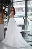 Oksana Mukha robes de mariée manches coiffées bouton dos détachable train robes de mariée sur mesure dentelle appliques robe de mariée sirène