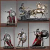 Forntida Rom Ornament Retro Spartan Character Model Harts Craft Figurer Heminredning Spartan Warrior Statue Figur Dekorera Gift T7334272