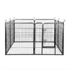 Offres spéciales pratiques 24 "parc pour animaux de compagnie pour chien clôture d'exercice en métal robuste Hammigrid 8 panneaux argent