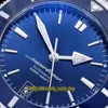 V2 Upgraded-versie GF II B20 AB2010161C1A1 ETA 2824 Automatische Blue Date Dial Lichtgevende Herenhorloge 316L Steel Case Steel Strap Sport Horloges